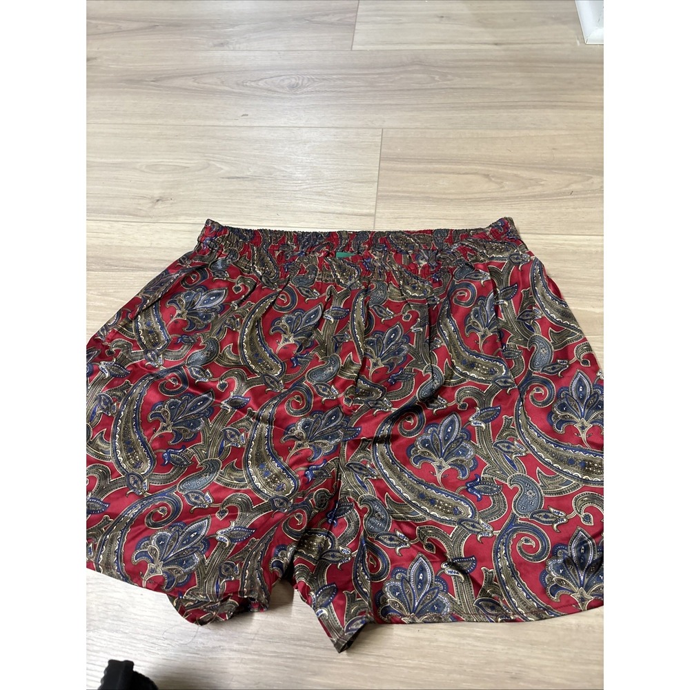 Vintage Isaac Zelcer 100% Silk Shorts Size L